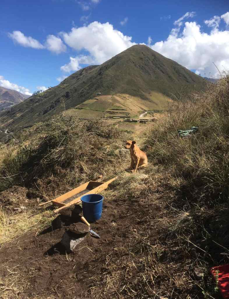 excavating in peru